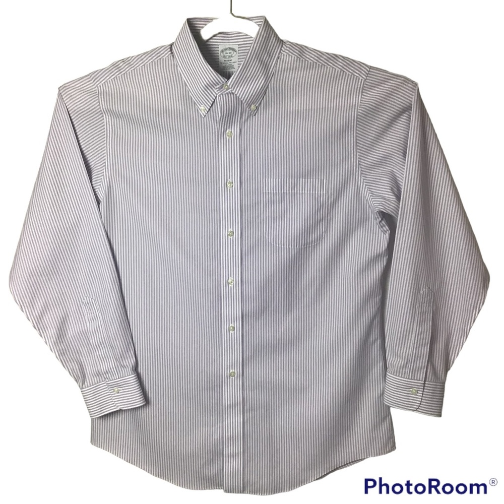 Brooks Brothers Regent purple striped long sleeve button down. 16